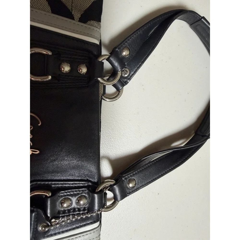 Coach Ashley signature Carryall  Black and Gray
